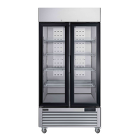 EFI F2-39GDSVC Versa Chill 39.5" Two-Door Glass Merchandiser Freezer - 30.4 Cu.Ft.