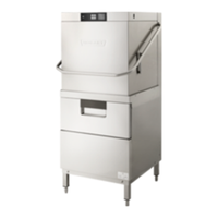 Hobart AMTL-2 Dual-Chamber Door-Type Commercial Dishwasher - 80 Racks/Hr