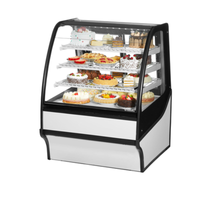 True TDM-R-36-GE/GE-S-W 36-Inch Curved Glass Refrigerated Bakery Merchandiser