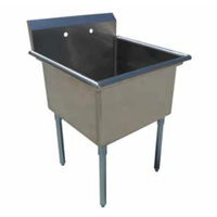 EFI SI818-1NC-E Single Compartment Commercial Prep Sink, 18-Gauge