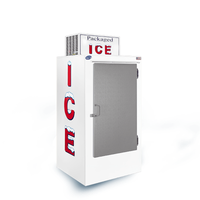 Leer L030UASP 30 Cu. Ft. Single Solid Door Outdoor Ice Merchandiser