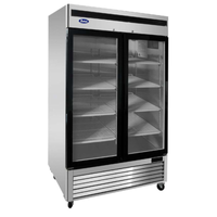 Atosa MCF8703ES 44.8 Cu. Ft. Two-Section Glass Door Merchandising Freezer