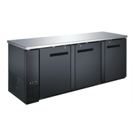 EFI CBBDR3-90CC Commercial Back Bar Solid Door Cooler