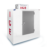 Leer L065UASP 65 Cu. Ft. Solid Door Outdoor Ice Merchandiser