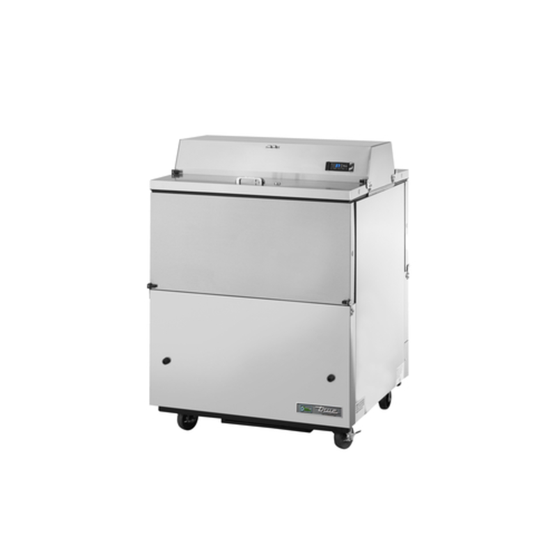True Refrigeration TMC-34-S-DS-HC 8-Crate Dual-Access Mobile Milk Cooler