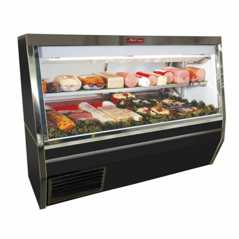 Howard-McCray SC-CDS34N-8-BE-LS-LED 96" Black Double Duty Refrigerated Deli Case