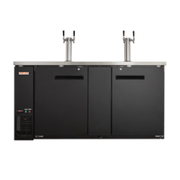 New Air NBD-69-SB 69" Two-Door Commercial Beer Dispenser with Dual Towers