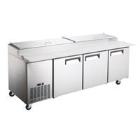 EFI CPDR3-93VCX Versa Chill 93-Inch Three-Door Commercial Pizza Prep Table