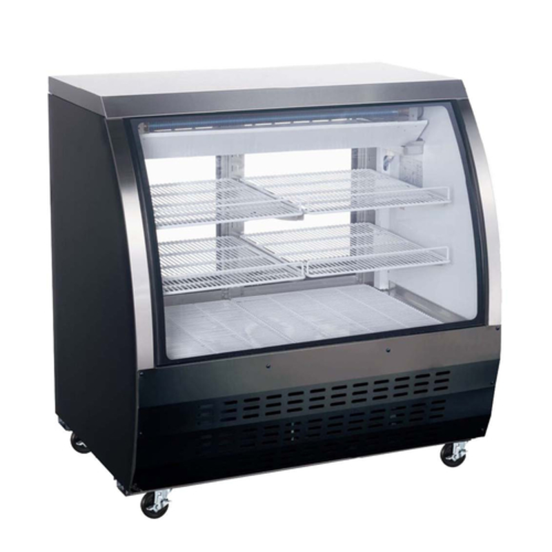 EFI CDC-36 36.25-Inch Refrigerated Curved Glass Deli Display Case, 12 Cu. Ft.