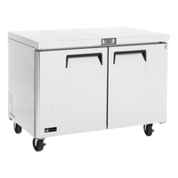 Congélateur commercial sous comptoir à deux portes EFI FUDR2-48VC Versa-Chill de 122,4 cm