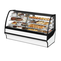 True Refrigeration TDM-DZ-77-GE/GE-S-W 77-Inch Dual-Zone Bakery and Deli Display Case