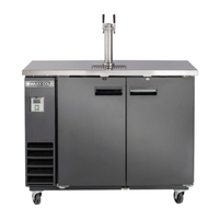 Maxx Cold MXBD48-1BHC 47.5-Inch Two-Keg Draft Beer Cooler