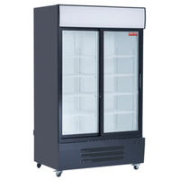 New Air NGR-115-S 54.25" Double Sliding Glass Door Display Refrigerator
