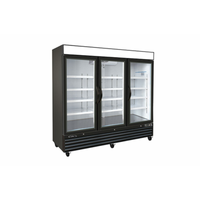 Kool-It KGF-72DV Three-Door Glass Merchandising Freezer - 81"