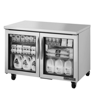 True 48-Inch Glass Door Commercial Undercounter Refrigerator TUC-48G-HC~FGD01