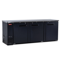New Air NBB-90-SB 90.5-Inch Three-Door Solid Back Bar Refrigerator, 32 Cu. Ft.