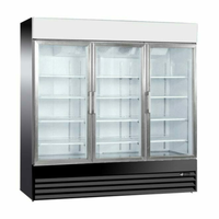 EFI C3-78GDVCX 78.3-Inch Three-Door Glass Merchandising Refrigerator - 53 Cu. Ft.