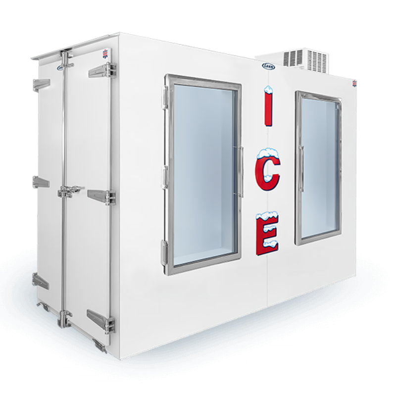 Leer L225UAGPPL 225 Cu. Ft. Indoor Ice Merchandiser with Pallet Load Side Door