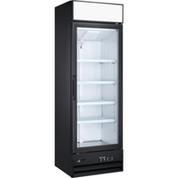 EFI C1-25GDVCX 14 Cu. Ft. Single Glass Door Display Refrigerator - Black