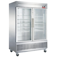 New Air NSGF-55-H 55-Inch 2-Door Commercial Glass Merchandiser Freezer