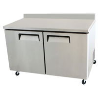 Réfrigérateur de comptoir deux portes EFI Versa-Chill CWDR2-60VC de 60 pouces avec dosseret