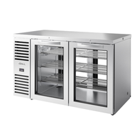 True TBR60-PTSZ1-L-S-GG-GG-1 60-Inch Glass Door Pass-Thru Back Bar Refrigerator