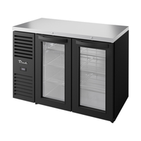 True TBR48-RISZ1-L-B-GG-1 48-Inch Two-Section Glass Door Back Bar Refrigerator