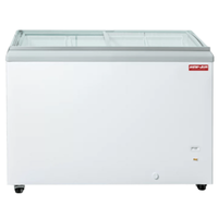 New Air NIF-50-FG 50-Inch Flat Glass Commercial Ice Cream Dipping Cabinet, 12.9 Cu. Ft.