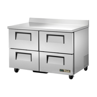 True 48-Inch 4-Drawer Commercial Worktop Refrigerator TWT-48D-4-HC