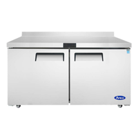 Atosa 60.2" Two-Door Worktop Freezer Counter - MGF8414GR