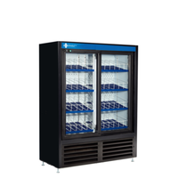 QBD CD4160-HC Black 47-Inch Sliding Glass Door Merchandiser Refrigerator