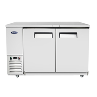 Atosa MBB59GR 57.8-Inch Two-Door Commercial Back Bar Refrigerator