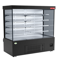 New Air NOM-71-S 70.25-Inch Signature Series Black Stainless Open Display Merchandiser