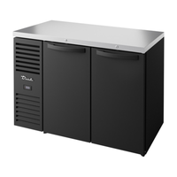 True TBR48-RISZ1-L-B-SS-1 48-Inch Two-Section Solid Door Back Bar Refrigerator