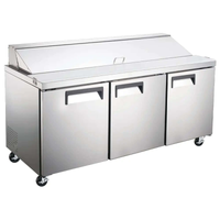 Ancaster AFE-PTS-70 Commercial 70-Inch 3-Door Sandwich & Salad Prep Table
