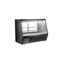 EFI CDCBS-72 72-Inch Flat Glass Refrigerated Deli Display Case with Lower Storage