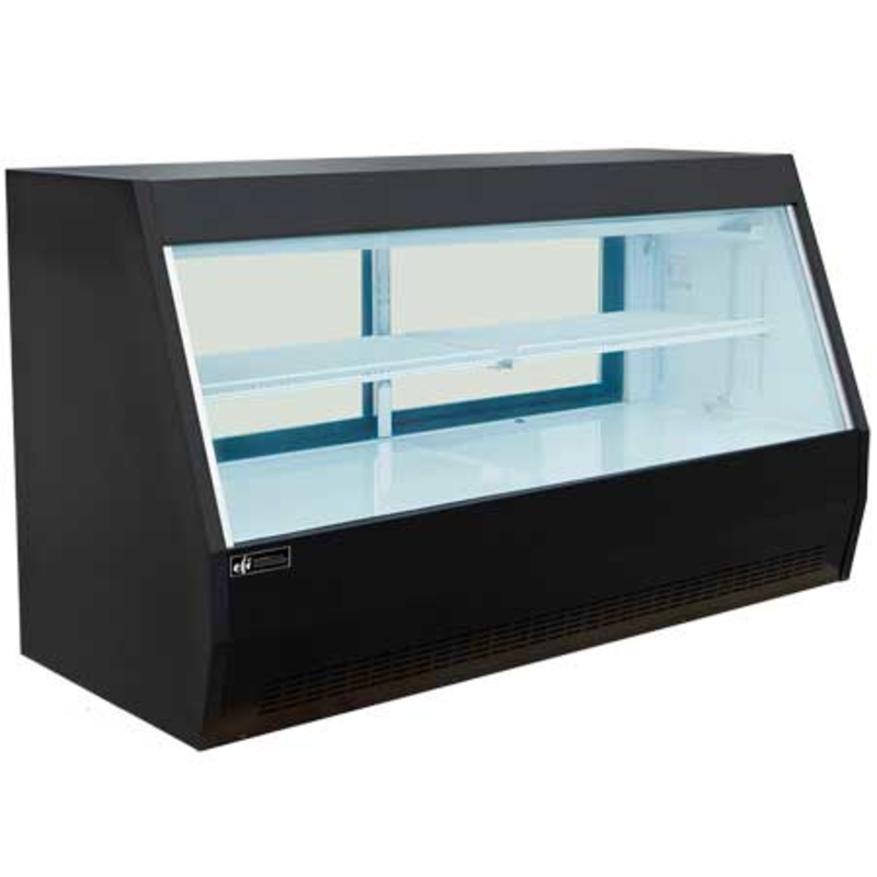 EFI CDS-2000B 78.7" Straight Glass Refrigerated Deli Case, 32 Cu. Ft.