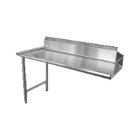 Omcan 28474 36-Inch Stainless Steel Left-Side Straight Clean Dishtable