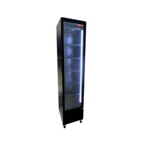New Air NGR-17-77H 7.6 Cu. Ft. Black Glass Door Merchandiser Refrigerator