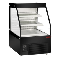New Air NOM-36-CDS 35.5-Inch Black Stainless Steel Open Display Merchandiser