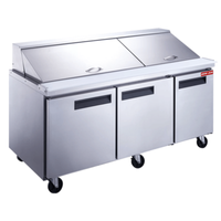 New Air NPT-072-MSA 72.25" Signature Series Refrigerated Mega Top Prep Table
