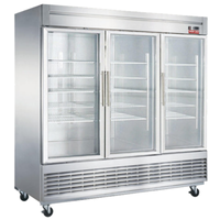 Réfrigérateur commercial en verre 3 portes New Air NSGR-83-H - 209,88 cm