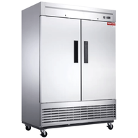 New Air NSR-115-H 54.5-Inch Two-Door Stainless Steel Commercial Refrigerator