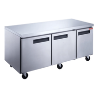 Congélateur bas de gamme en acier inoxydable New Air NUF-072-SS de 184 cm