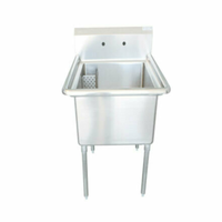 EFI SI818-1NC 18x18-Inch Stainless Steel Single Compartment Prep Sink