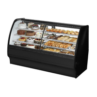 True TGM-DZ-77-SC/SC-S-W 77-Inch Stainless Steel Dual Zone Bakery Merchandiser