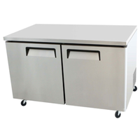 Réfrigérateur de comptoir commercial à 2 portes EFI CUDR2-60VC Versa-Chill de 60 pouces