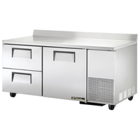 True TWT-67D-2-HC 67.25-Inch Deep Two-Section Worktop Refrigerator
