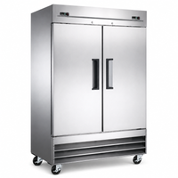 Réfrigérateur/Congélateur combiné à double température Ancaster Food Equipment SCSF47 de 54 pouces à porte pleine