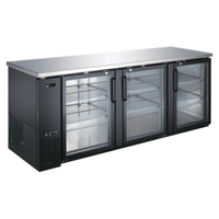 Réfrigérateur de bar arrière à trois portes vitrées de 90,4 pouces EFI CBBGD3-90CC